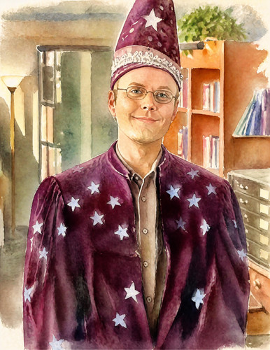 Buffy giles watercolor poster - buffy,